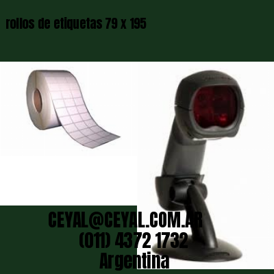 rollos de etiquetas 79 x 195