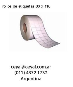 rollos de etiquetas 80 x 116