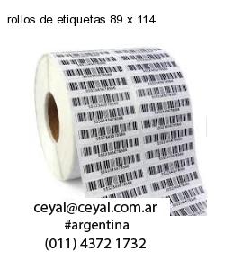 rollos de etiquetas 89 x 114