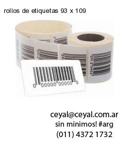 rollos de etiquetas 93 x 109