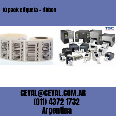 10 pack etiqueta   ribbon