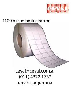 1100 etiquetas ilustracion