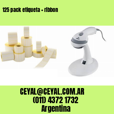 125 pack etiqueta   ribbon