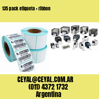 135 pack etiqueta   ribbon