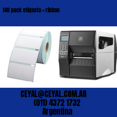 140 pack etiqueta   ribbon