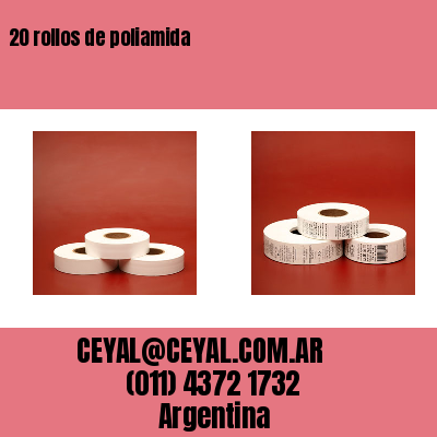 20 rollos de poliamida