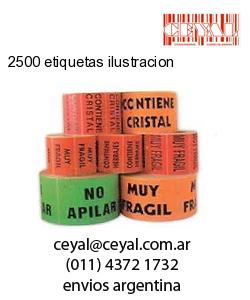 2500 etiquetas ilustracion