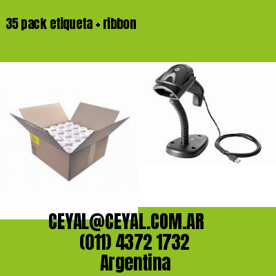 35 pack etiqueta   ribbon