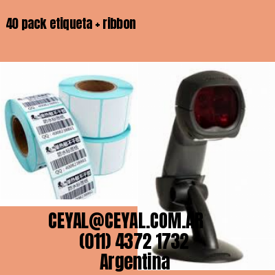 40 pack etiqueta   ribbon