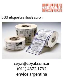 500 etiquetas ilustracion