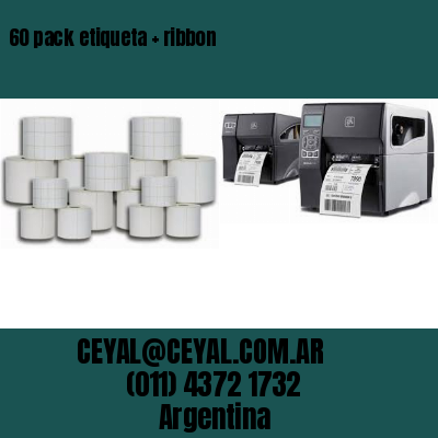 60 pack etiqueta   ribbon