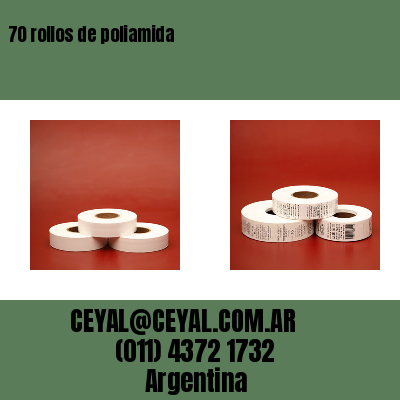 70 rollos de poliamida