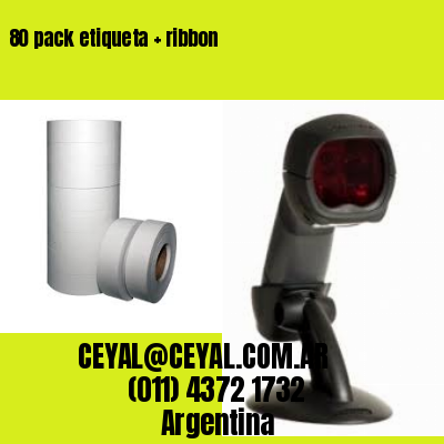 80 pack etiqueta   ribbon