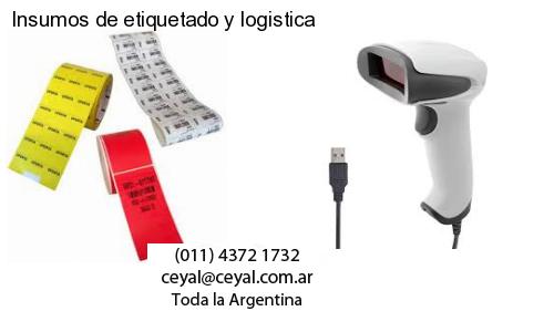 Insumos de etiquetado y logistica
