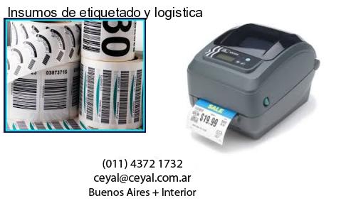 Insumos de etiquetado y logistica