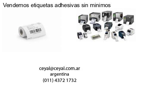 Vendemos etiquetas adhesivas sin minimos