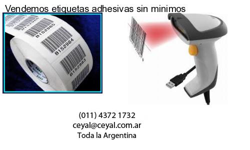 Vendemos etiquetas adhesivas sin minimos