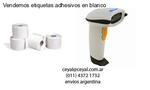 Vendemos etiquetas adhesivos en blanco