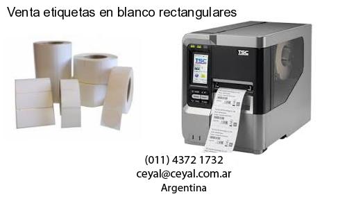 Venta etiquetas en blanco rectangulares