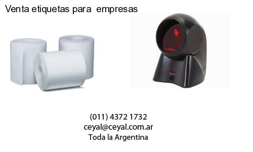 Venta etiquetas para empresas