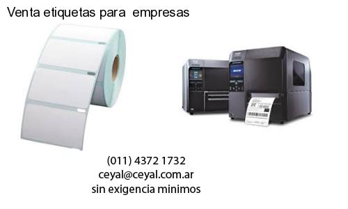 Venta etiquetas para  empresas