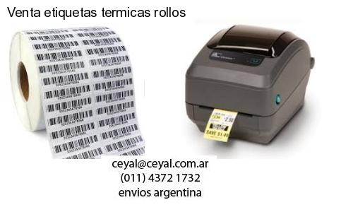 Venta etiquetas termicas rollos