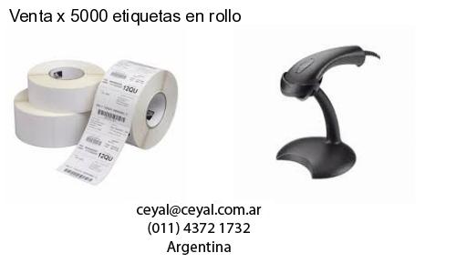 Venta x 5000 etiquetas en rollo