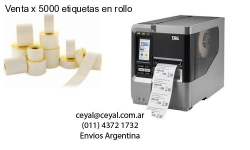 Venta x 5000 etiquetas en rollo