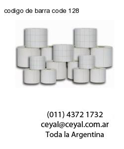 codigo de barra code 128
