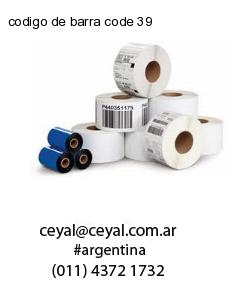 codigo de barra code 39