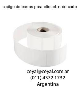 codigo de barras para etiquetas de carton