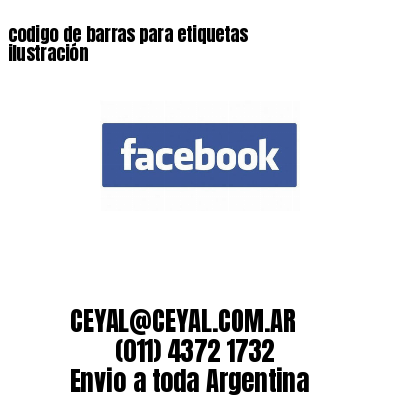 codigo de barras para etiquetas ilustración 
