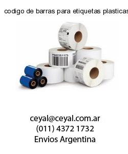 codigo de barras para etiquetas plasticas y brillo
