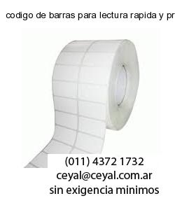 codigo de barras para lectura rapida y precisa