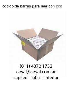 codigo de barras para leer con ccd
