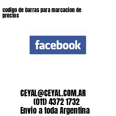 codigo de barras para marcacion de precios 