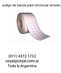 codigo de barras para minimizar errores