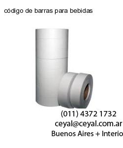 código de barras para bebidas
