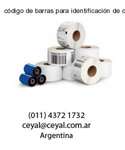 código de barras para identificación de objetos