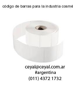 código de barras para la industria cosmética