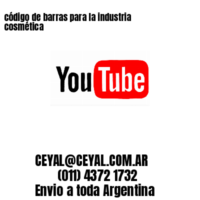 código de barras para la industria cosmética 