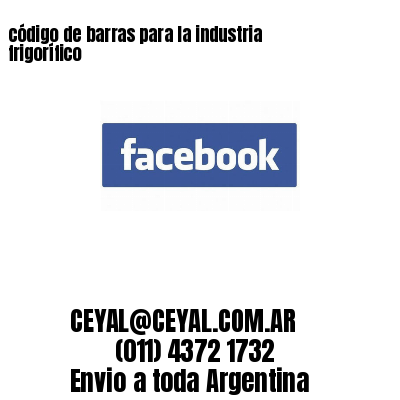 código de barras para la industria frigorífico 