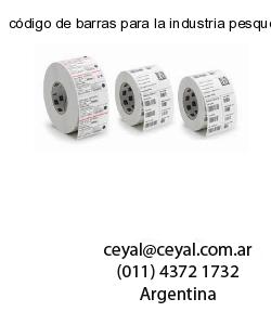 código de barras para la industria pesquera
