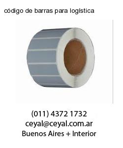 código de barras para logística