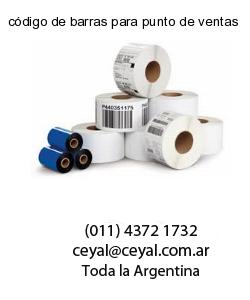 código de barras para punto de ventas