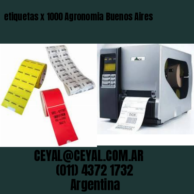 etiquetas x 1000 Agronomia Buenos Aires