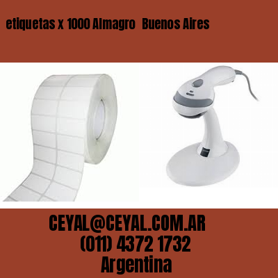 etiquetas x 1000 Almagro  Buenos Aires