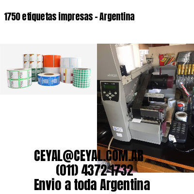1750 etiquetas impresas – Argentina