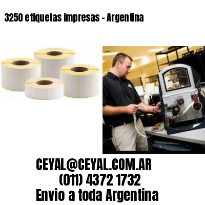 3250 etiquetas impresas – Argentina