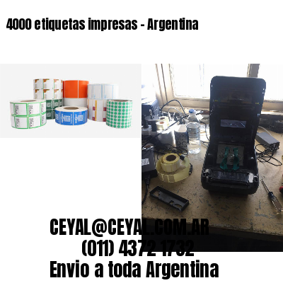 4000 etiquetas impresas – Argentina